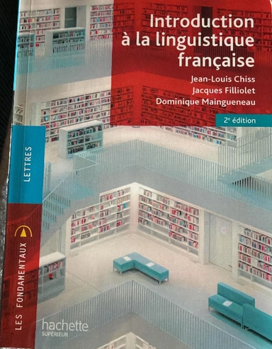 Introduction á la linguistique francaise