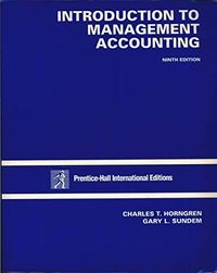 Introduction to management accounting; Charles T. Horngren; 1993