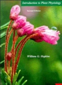 Introduction to plant physiology; William G. Hopkins; 1999