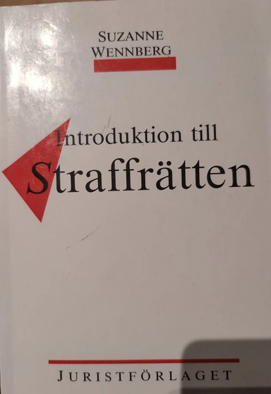 Introduktion till straffrätten; Suzanne Wennberg; 1988