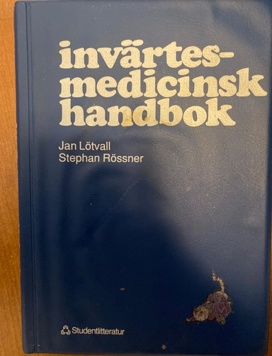 Invärtesmedicinsk handbok; Jan Lötvall; 1990