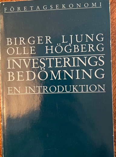 Investeringsbedömning : en introduktion