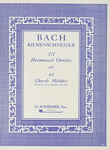 J.s. bach - 371 harmonized chorales and 69 chorale melodies with figured ba; J. S. Bach; 1986