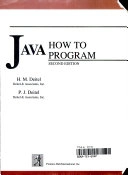 Java: How to ProgramHow to program seriesMultimedia cyber classroom seriesPrentice Hall International Editions Series