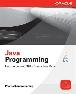 Java programming; Poornachandra. Sarang; 2012