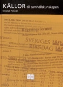 Källor till samhällskunskapen