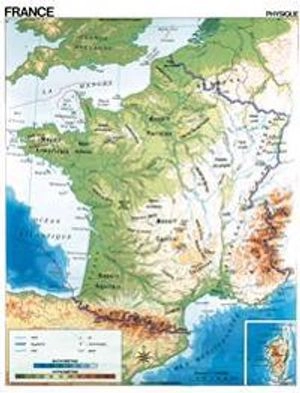 Karta över Frankrike; angiven ej; 2000