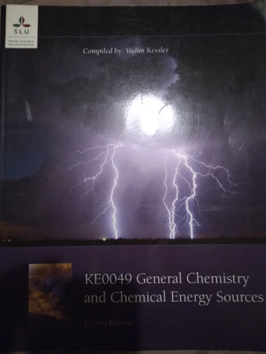 KE0049 General Chemistry and Chemical Energy Sources; Vadim Kessler; 2024