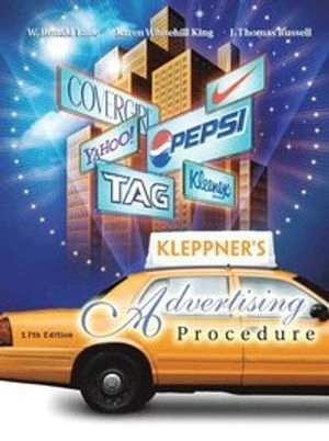 Kleppner's advertising procedure; W. Ronald Lane; 2008