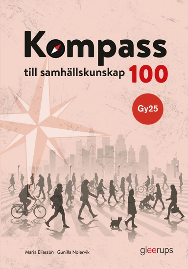 Kompass till samhällskunskap 100, bok, Gy25