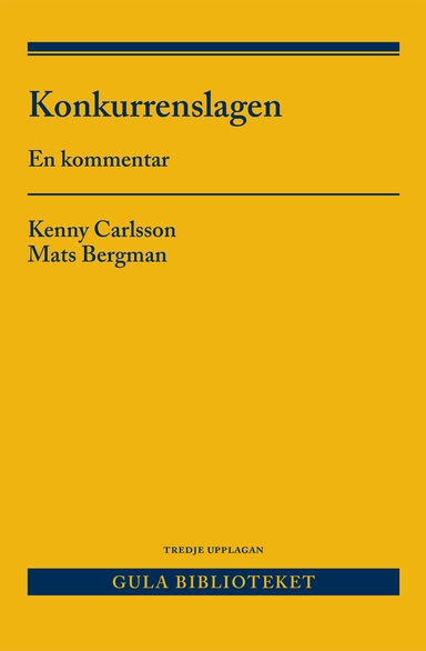 Konkurrenslagen : en kommentar