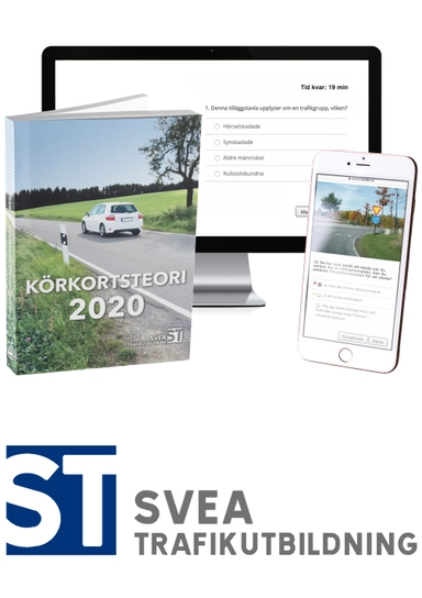 Körkort 2020 : Teoripaket med senaste körkortsboken körkortsteori, körkortsfrågor online & videolektioner; 2020