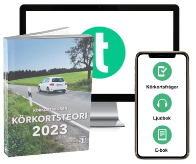 Körkortsboken Körkortsteori 2023 (bok + digitalt teoripaket med körkortsfrågor, övningar, ljudbok & ebok); 2023