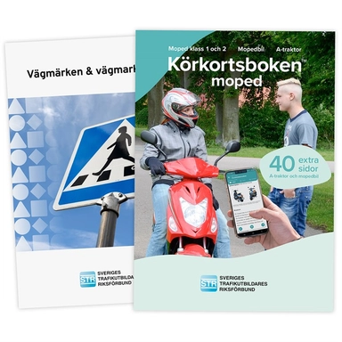 Körkortsboken Moped; Sveriges trafikutbildares riksförbund, Sveriges trafikskolors riksförbund; 2025