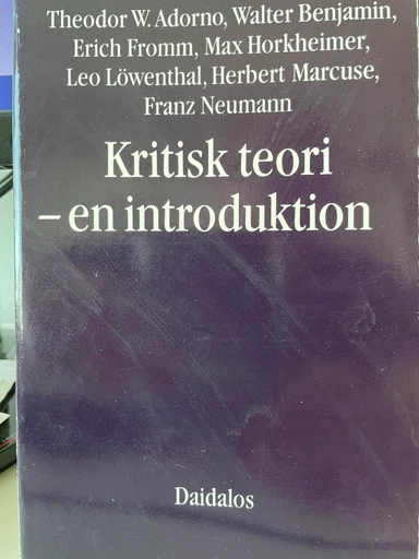 Kritisk teori; Theodor Adorno; 1987