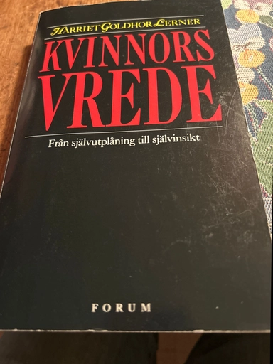 Kvinnors vrede; Harriet Goldhor Lerner; 1987