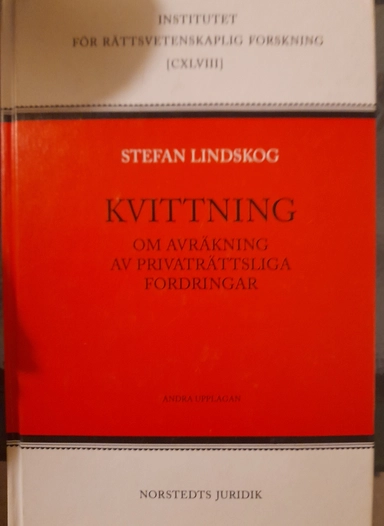 Kvittning : Om avräkning av privaträttsliga fordringar