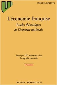 L'économie française; Marcel Baleste; 1995