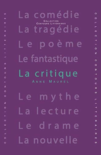 La critique; Anne Maurel; 1994