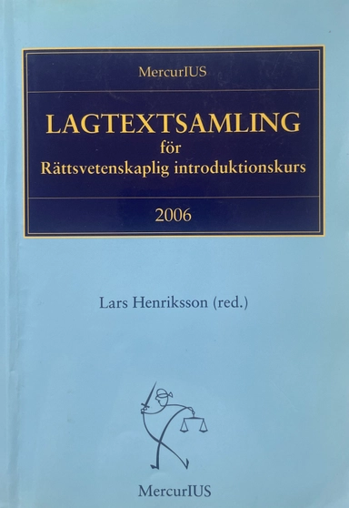 Lagtextsamling för rättsvetenskaplig introduktionskurs
