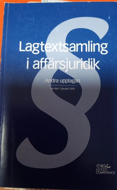 Lagtextsamling i affärsjuridik; Jan-Erik Falk; 2002