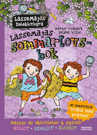 LasseMajas sommarlovsbok. Träna med Prästen; Martin Widmark; 2023