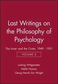 Last writings on the philosophy of psychology; Ludwig Wittgenstein; 1993