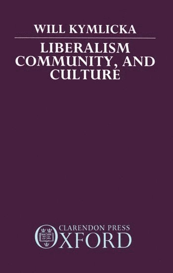 Liberalism, community and culture