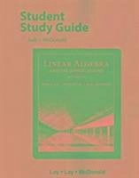 Linear algebra and its applications · Student study guide