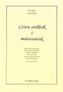 Liten ordbok i matematik