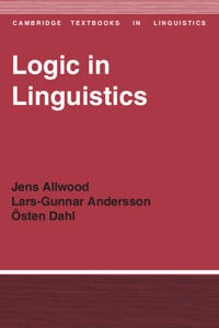 Logic in linguistics; Jens Allwood; 1977