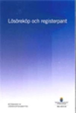 Lösöreköp och registerpant. SOU 2015:18 : Betänkande från Lösöreskommittén; Justitiedepartementet; 2015