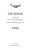 Lychnos 1994 : Årsbok för idé -och lärdomshistoria; Karin Johannisson; 1994