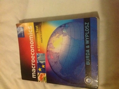 Macroeconomics : a European text; Michael C. Burda; 2005