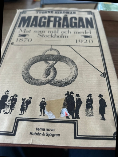 Magfrågan : mat som mål och medel : Stockholm 1870-1920; Yvonne Hirdman; 1983