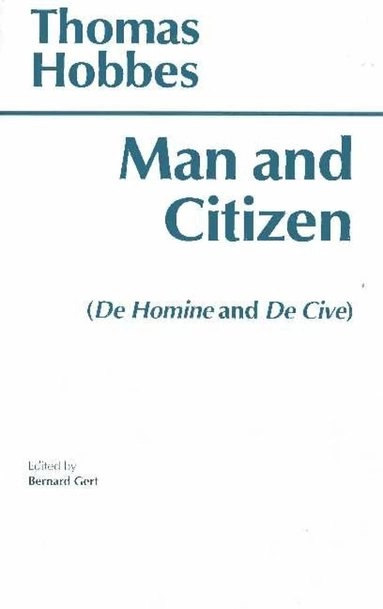 Man and citizen; Thomas Hobbes; 1991