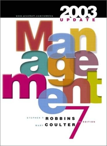 Management; Stephen P. Robbins, Mary Coulter; 2002
