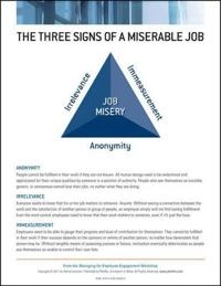 Managing for Employee Engagment Workshop Poster