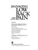 Managing low back pain; W. H. Kirkaldy-Willis, Charles V. Burton; 1992
