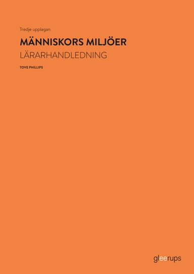 Människors miljöer, lärarhandledning