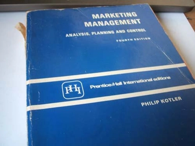 Marketing management : analysis, planning, and control; Philip Kotler; 1980