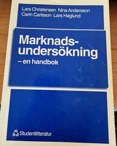 Marknadsundersökning : en handbok; Lars Christensen; 1998