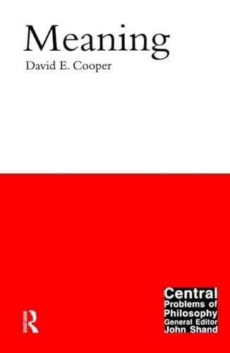 Meaning; David Edward Cooper; 2003