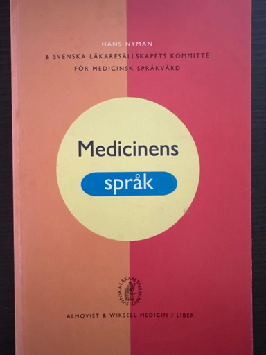 Medicinens språk; Hans Nyman; 1996