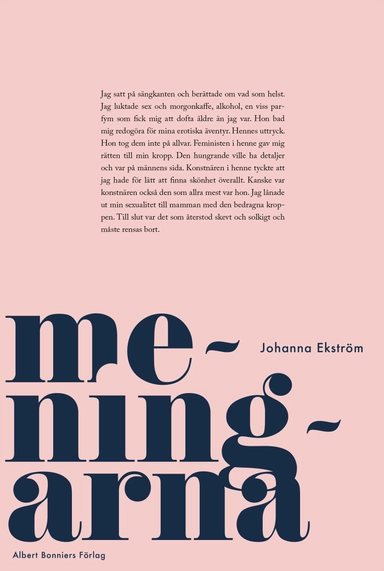 Meningarna; Johanna Ekström; 2020