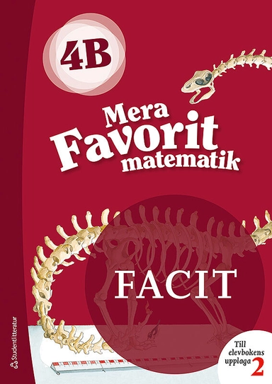 Mera Favorit matematik 4B Facit till uppl. 2, 5-pack; Katariina Asikainen, Kimmo Nyrhinen, Pekka Rokka, Päivi Vehmas; 2019