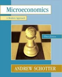 Microeconomics : a modern approach; Andrew Schotter; 2001