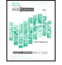 Microeconomics : Theory Applications , Study Guide 