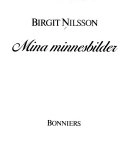 Mina minnesbilder; Birgit Nilsson; 1977