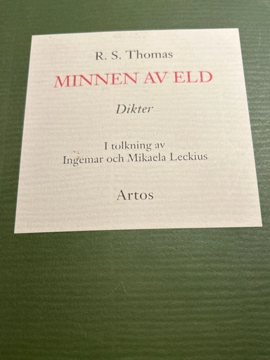 Minnen av eld : dikter; Thomas; 1997